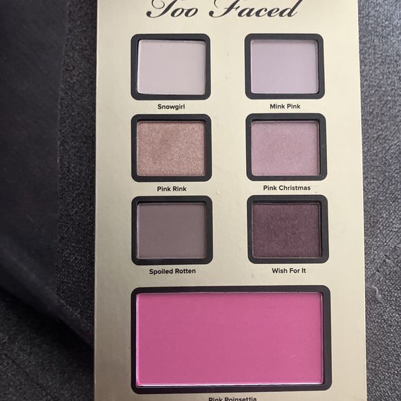 Too Faced I BELIEVE IN PINK Eye Shadow Cheek Blush Palette New Makeup Kit Travel - Picture 3 of 4